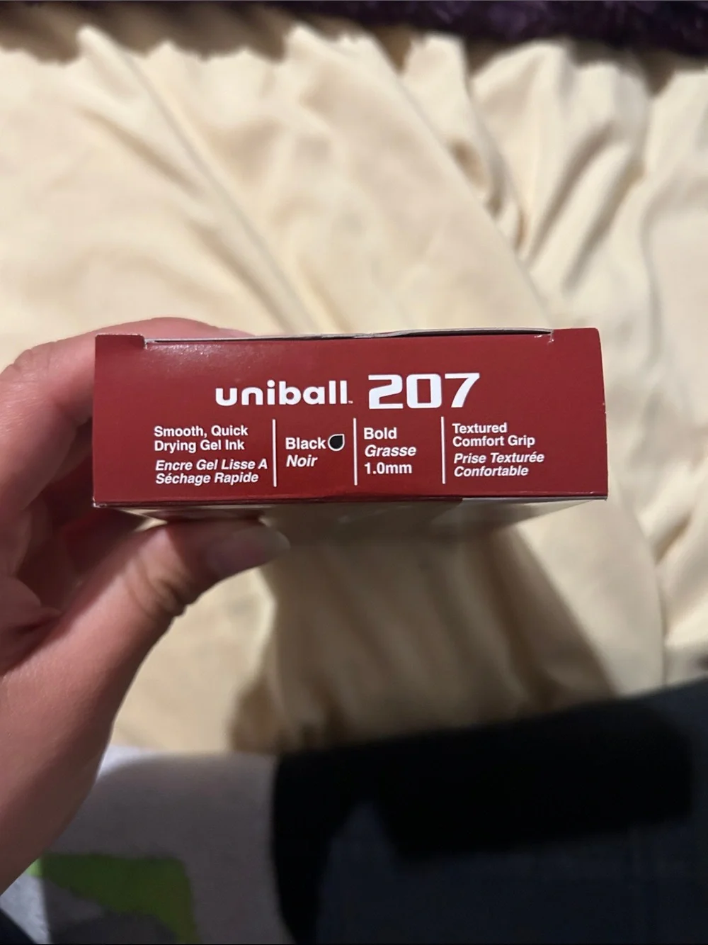 Uni-ball 207 Bold 1.0mm Black Gel Pen - Pack